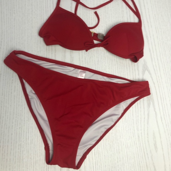 Victoria’s Secret Red Bikini Bottom Sz M - Picture 2 of 9